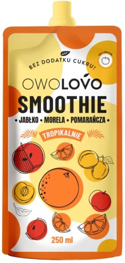 TROPIC Bob Slimák OWOLOVO SMOOTHIE Tropická zmes chutí OVOCIE NATURAL
