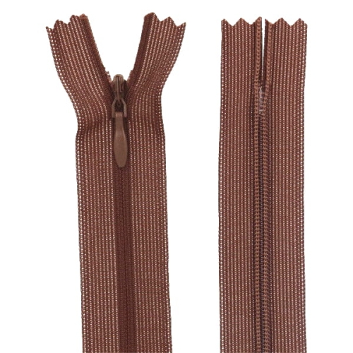 Zipsy KRYTÉ 25cm SVETLOHNEDÉ 1 ks.