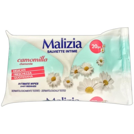 Vlhčené obrúsky Salviette Intime Delicate Malizia na intímnu hygienu