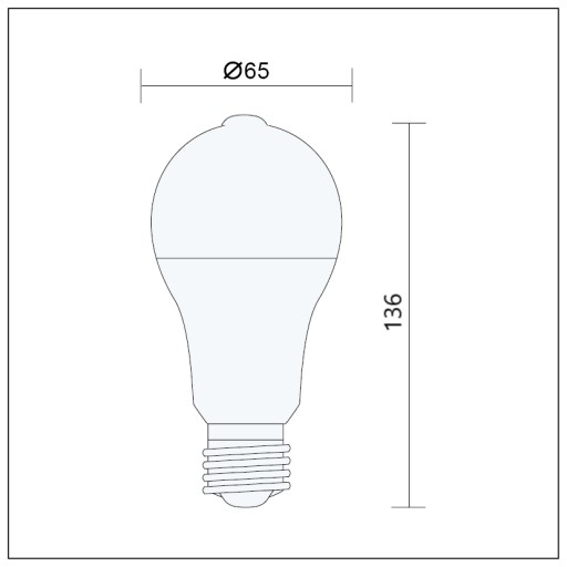 LED ŽIAROVKA SENZOR POHYBU A SÚMRAK PIR A65 E27 10W NEUTR.