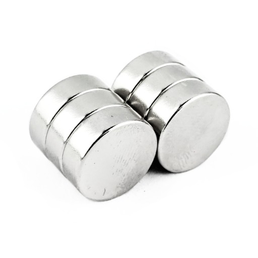 VALEC NEODYMOVÝ MAGNET 12x4 N38 SADA 6 KUSOV