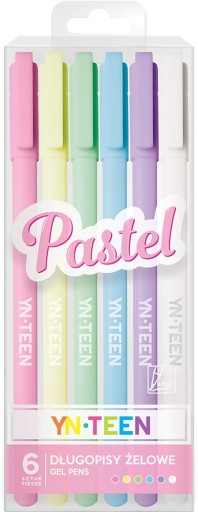 Gélové perá Interdruk 6 farieb CRAYON