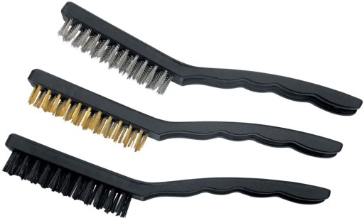 Univerzálne kefy 180mm oceľ, meď, nylon 3 kusy MEGA (32018)