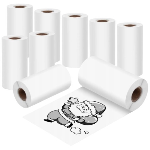 5 x NÁPLŇ TEPLÉHO PAPIERA TLAČOVÉHO ROLU XXL PRE MINI TLAČIAREŇ DRUKUŚ