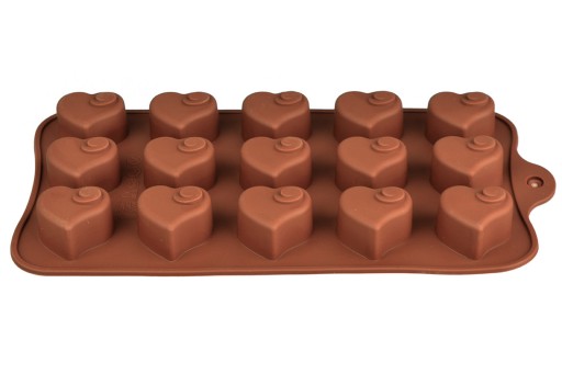 Silikónová forma na čokolády, pralinky, želé srdiečka