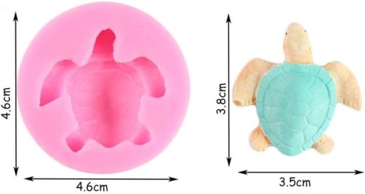 Silikónová forma na odlievanie dekorácií mini korytnačky MF-444