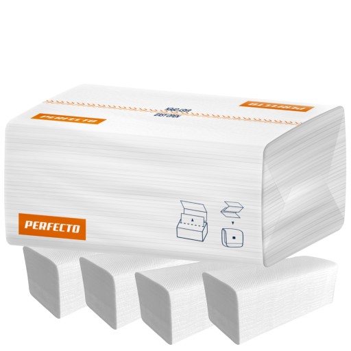 ZZ BIELE CELULÓZOVÁ PAPIEROVÁ UTERÁK 2W Hrubý absorbent Perfecto Easy Open