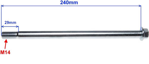 ROMET ZETKA 50 NEKEN SHAFT STREET Náprava kolesa zad