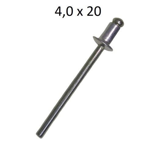 SLEPÉ NITY 4,0x20 hliníkové - oceľové balenie 100 ks. ZĽAVA!