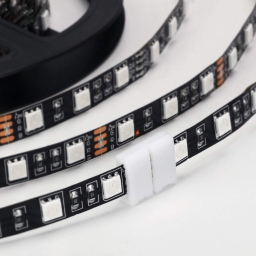 KONEKTOR PRE RGB RGBW LED PÁS 10mm 4PINOVÝ PRIAMY RÝCHLOKONEKTOR BEZ PÁJKY