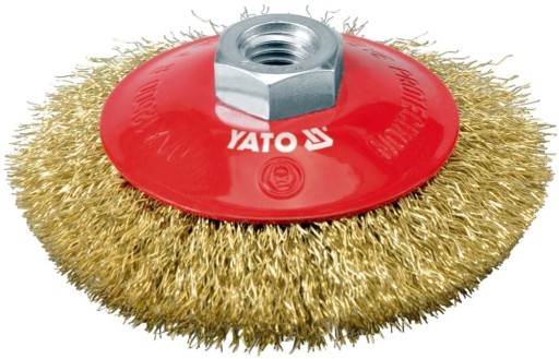 Kotúčová kefa fi 100mm so závitom M14 YT-4761