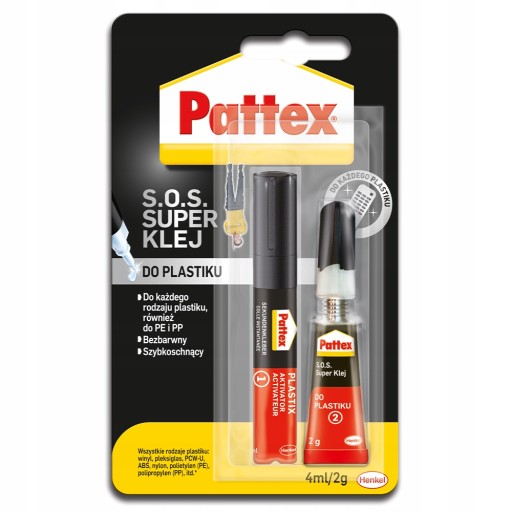 Spoločnosť PATTEX S.O.S. SUPER OKAMŽITÉ LEPIDLO NA PLASTY