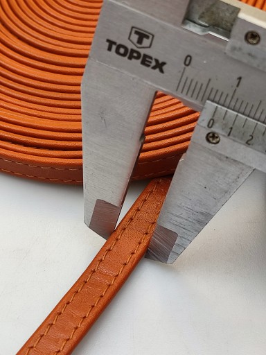 Kožený remienok na tašku na topánky, 8 mm / 100 cm, svetlo hnedá
