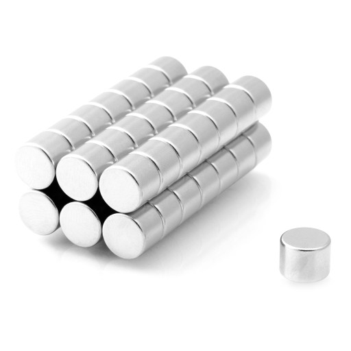 Neodymový valcový magnet MW 8x6 N38 Akcia!
