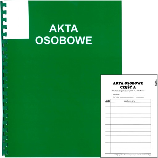 Zložka OSOBNÝ SPIS so zakladačom T-02, zelená