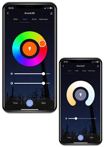 GU10 RGB CCT LED žiarovka + Biela WiFi TUYA SMART