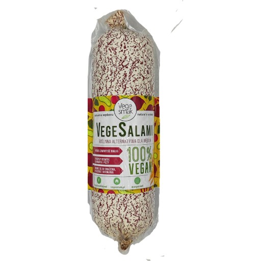VegeSalami rastlinná saláma klobása PROTEIN 400g VegeSmak VEGAN MÄSO