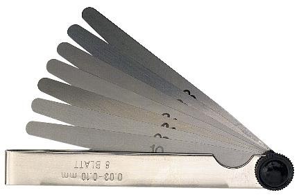 KONCOVÝ PLACHTAČOVÝ MERAČ 8 PLATIEB 0,03-0,10 mm