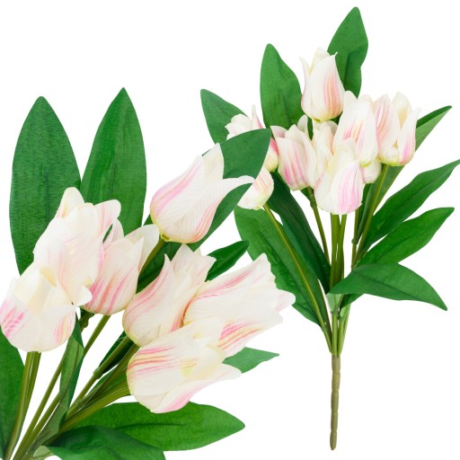 TULIPÁNOVÁ VEĽKÁ KYTICA TULIPÁNOV X9 ružová UMELÉ KVETY TULIPÁNY V KYTICI