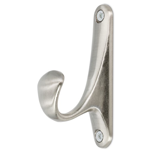 INOX HÁK NA VEŠIACI NA OBLEČENIE NA DREVO, MASÍVNY LOFT RETRO