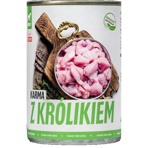 Plechovka TUF-TUF s králikom 6 x 400 g
