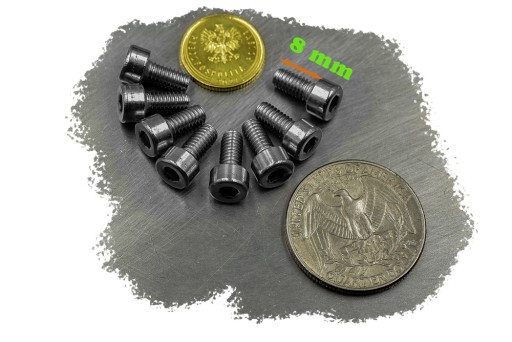 M3x8 KONOPNÁ POMOCNÁ SKRUTKA INOX, NEREZ NEREZ A2 912 (50)