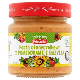 SLNEČNICOVÁ PASTA S paradajkami a bazalkou 160G
