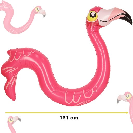 Nafukovací plavák s rezancami do bazéna plameniakov, 131 cm