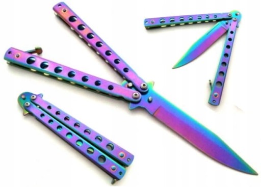 Tréningový nôž BALISONG RAINBOW