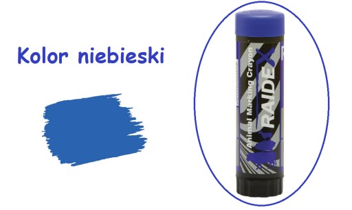 Modrá pastelka na označovanie zvieratiek Raidex