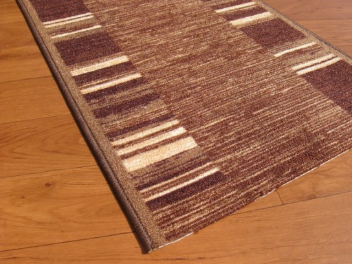 Protišmykový, pogumovaný hnedý behúň, 57 cm, do kuchyne