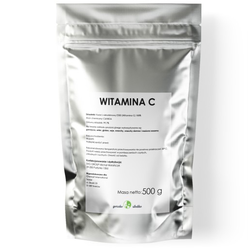 VITAMÍN C kyselina L-askorbová prášok 500g