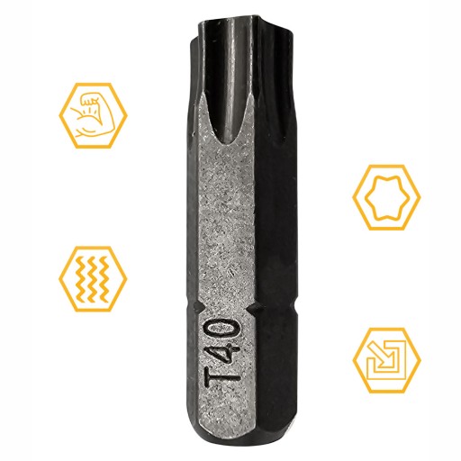 TX40 SKRUTKOVACIE HROTY BIT 25mm STAR TORX COBIT 1ks