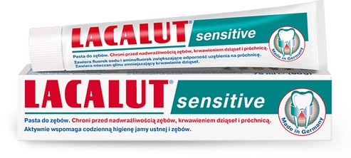 LACALUT sensitive chráni pred precitlivenosťou, krvácaním a kazom 75ML
