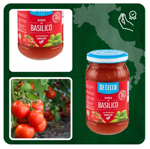 De Cecco Sugo Basilico paradajková omáčka s bazalkou 200g
