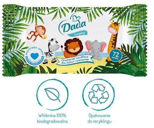DADA EVERYDAY vlhčené obrúsky 1 x 72 ks.