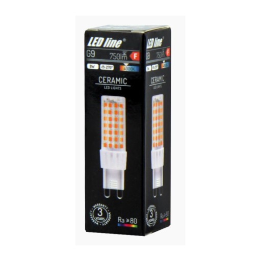 G9 LED žiarovka 8W 750lm denné svetlo 4000K MEGA VÝKONNÁ L