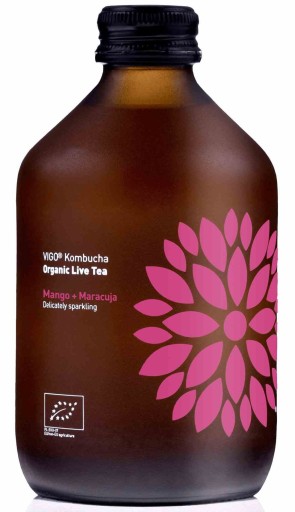 KOMBUCHA S MANGOM A MUČENOU, BEZLEPKOVÁ BIO 330 m