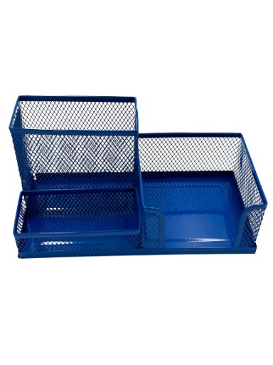 Pen&GO Organizér na pero na stôl sieťovaný box na náradie PG9058 C Modrý