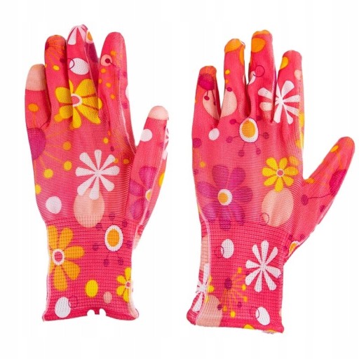 Dámske záhradné rukavice Colorful Flowers Záhradné pracovné rukavice veľkosť 7