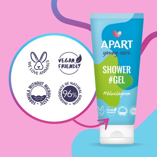 Sprchový gél APART Young Care Blue Lagoon 200ml