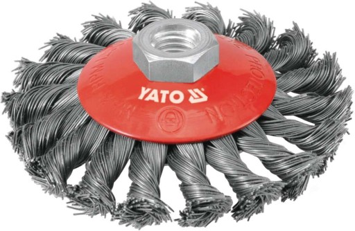 KOTÚČOVÁ KEFA FI 100MM SO ZÁVITOM M14, NAPÍNANÝ DRÔT