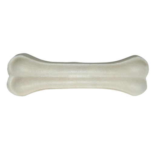 Hau Miau White lisovaná kosť pre psov, 7,5 cm, 3 ks