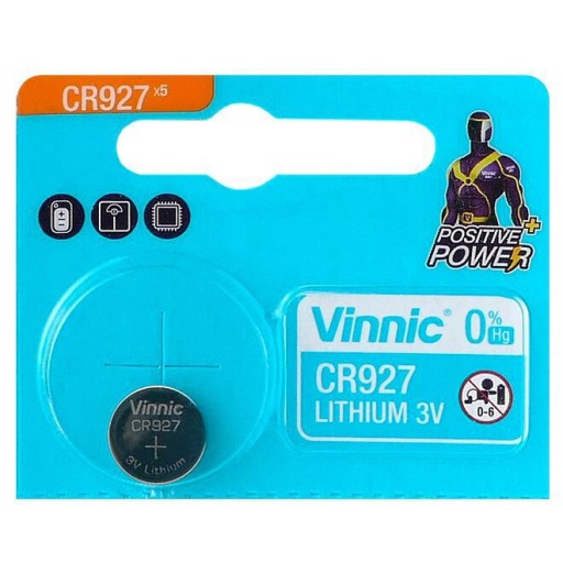 VINNIC CR927 DL 927 lítiová batéria 3V blister 5 ks.