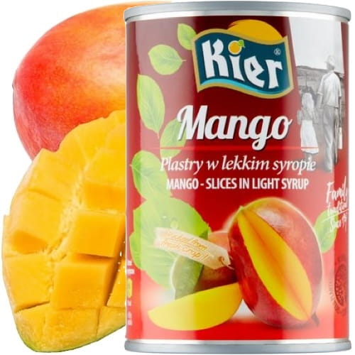 Thajské mango v sirupe light Plátky Thajské mango v sirupe light 425g KIER
