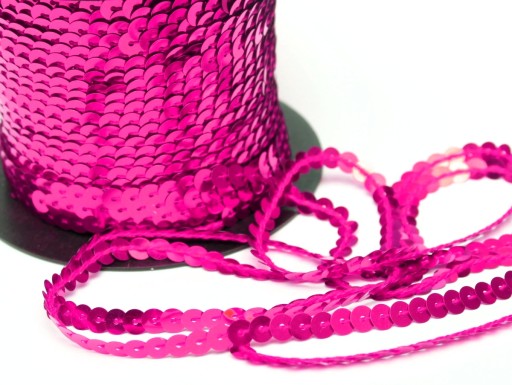 SEQUIN stuha 3M 4mm fuchsiové flitre