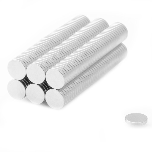 SILNÝ VALEC NEODYMIOVÝ MAGNET 7x2,5 SET. 10 ks.