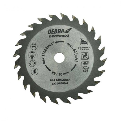Dedra DED70492 Kotúčová píla na drevo 89/10 mm