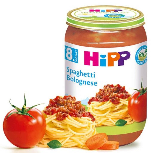 Hipp Bio špagety večera s bolonskou omáčkou 8m 220g
