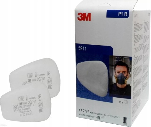 3M prachové filtre 5911 P1R 1 pár - 2 kusy